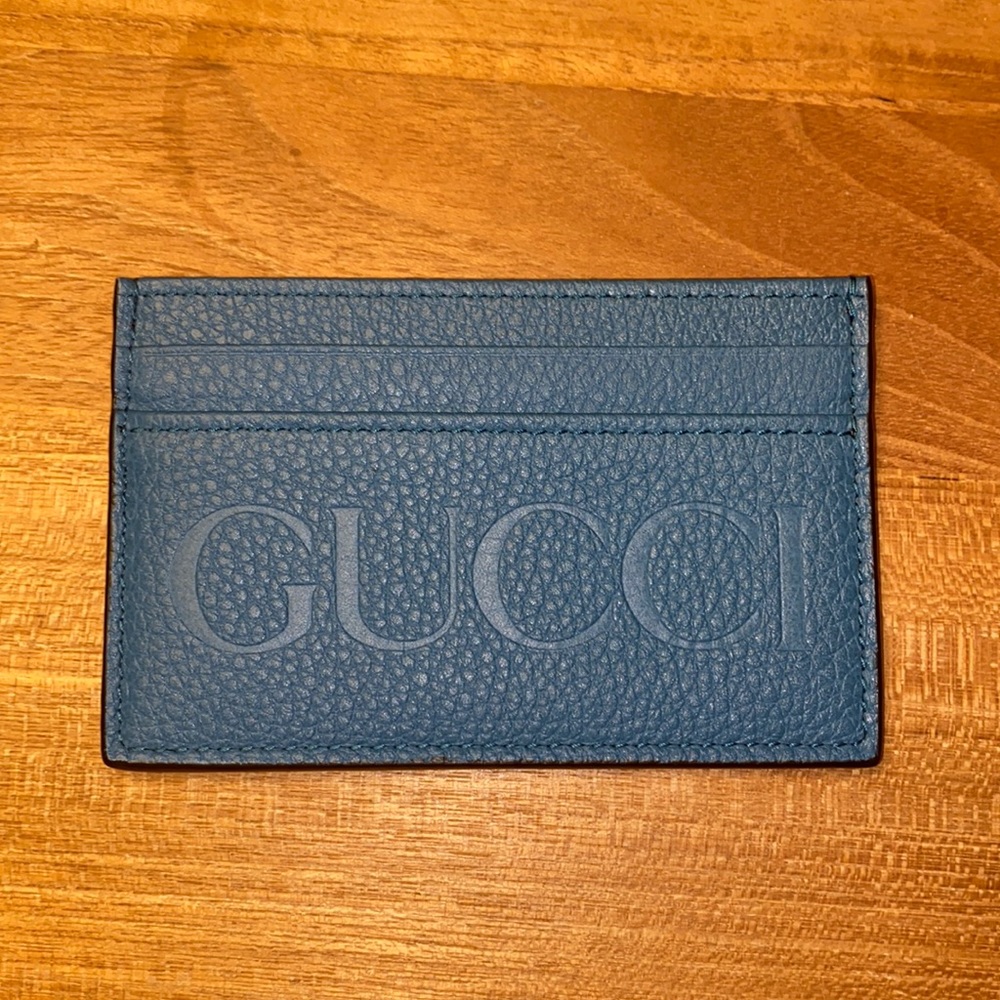 Gucci logo card case
